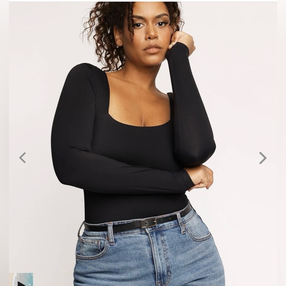 POPILUSH SQUARE NECK CONTOUR BODYSUIT - Picture 2 of 16